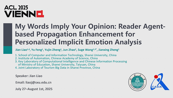 My Words Imply Your Opinion: Reader Agent-Based Propagation Enhancement for Personalized Implicit Emotion Analysis