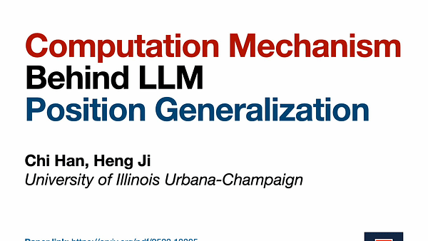 Computation Mechanism Behind LLM Position Generalization