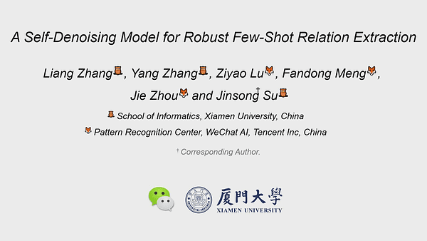 A Self-Denoising Model for Robust Few-Shot Relation Extraction