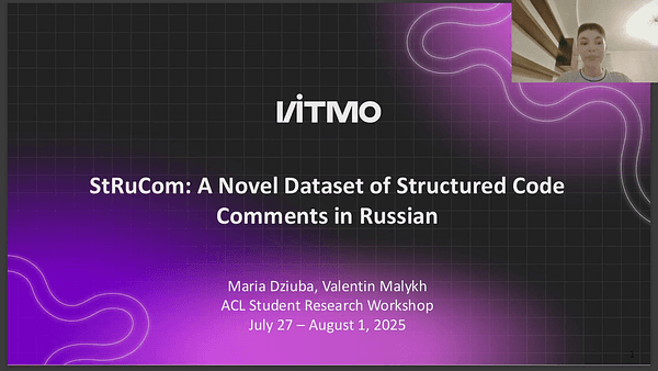 StRuCom: A Novel Dataset of Structured Code Comments in Russian