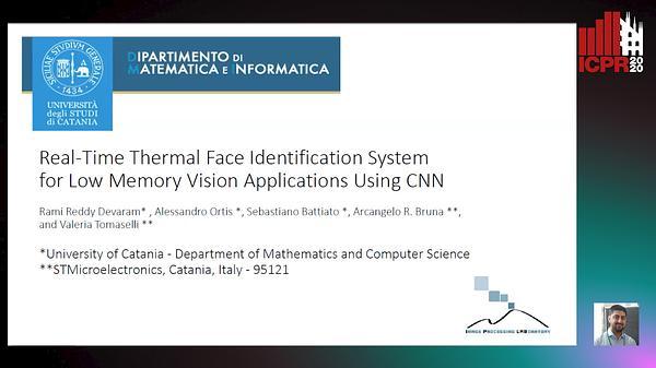 Real-Time Thermal Face Identification System for Low Memory Vision Applications Using CNN