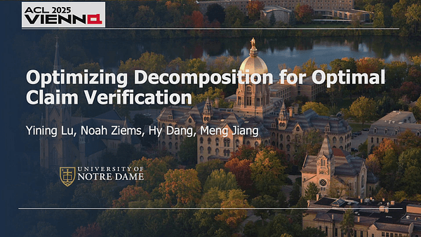 Optimizing Decomposition for Optimal Claim Verification