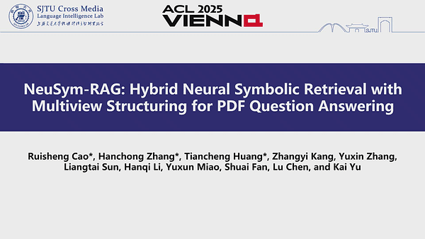 NeuSym-RAG: Hybrid Neural Symbolic Retrieval with Multiview Structuring for PDF Question Answering