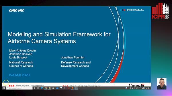 Modeling and Simulation Framework for Airborne Camera Systems