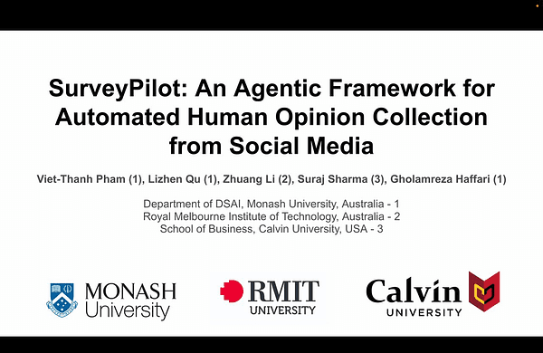 SurveyPilot: an Agentic Framework for Automated Human Opinion Collection from Social Media