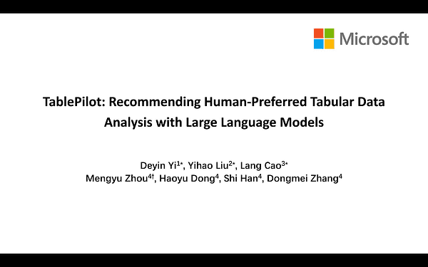 TablePilot: Recommending Human-Preferred Tabular Data Analysis with Large Language Models