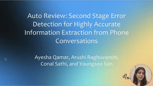 Auto Review: Second Stage Error Detection for Highly Accurate Information Extraction from Phone Conversations