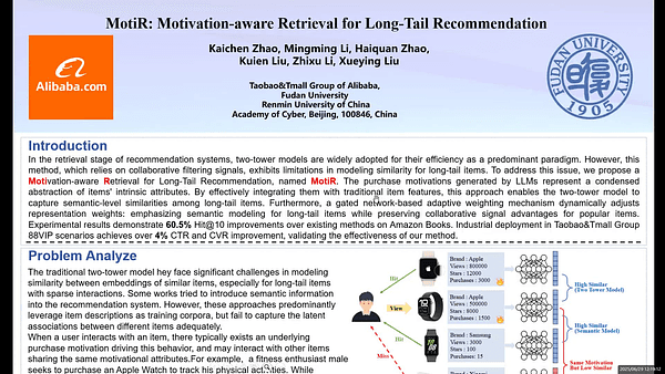 MotiR: Motivation-aware Retrieval for Long-Tail Recommendation