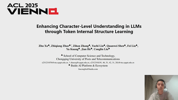 Enhancing Character-Level Understanding in LLMs through Token Internal Structure Learning