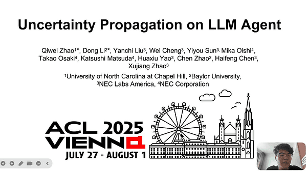Uncertainty Propagation on LLM Agent