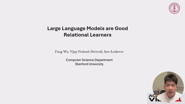 Large Language Models are Good Relational Learners