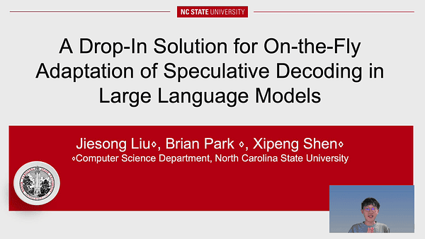 A Drop-In Solution for On-the-Fly Adaptation of Speculative Decoding in Large Language Models