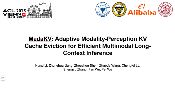 MadaKV: Adaptive Modality-Perception KV Cache Eviction for Efficient Multimodal Long-Context Inference