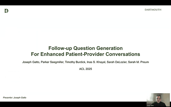 Follow-up Question Generation For Enhanced Patient-Provider Conversations