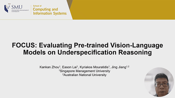 FOCUS: Evaluating Pre-trained Vision-Language Models on Underspecification Reasoning