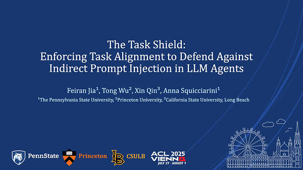 The Task Shield: Enforcing Task Alignment to Defend Against Indirect Prompt Injection in LLM Agents