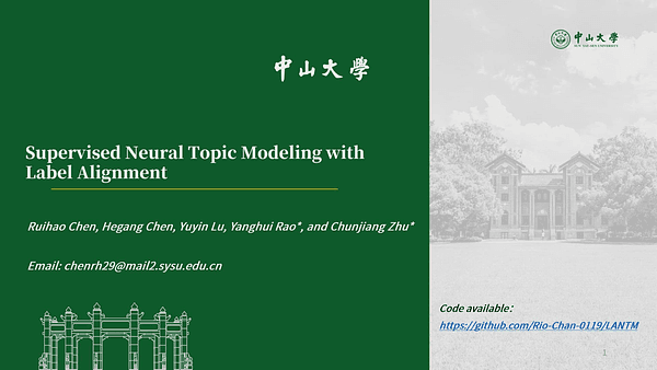 Supervised Neural Topic Modeling with Label Alignment