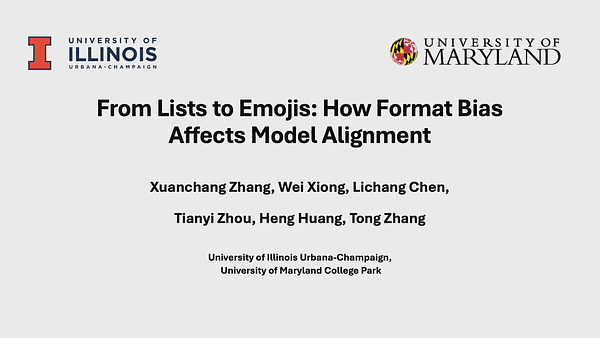 From Lists to Emojis: How Format Bias Affects Model Alignment