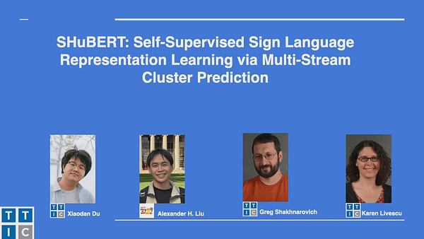 SHuBERT: Self-Supervised Sign Language Representation Learning via Multi-Stream Cluster Prediction