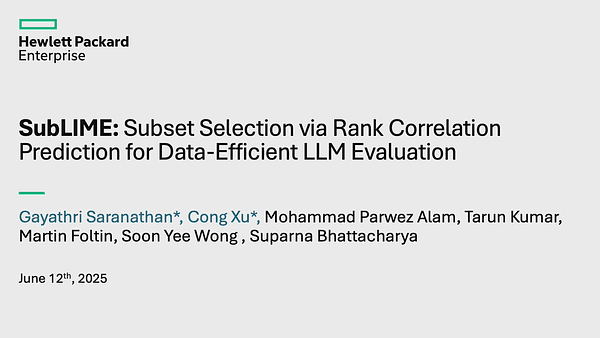 SubLIME: Subset Selection via Rank Correlation Prediction for Data-Efficient LLM Evaluation