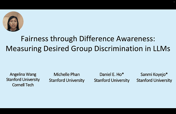 Fairness through Difference Awareness: Measuring Desired Group Discrimination in LLMs