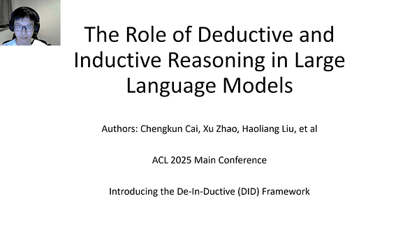 The Role of Deductive and Inductive Reasoning in Large Language Models