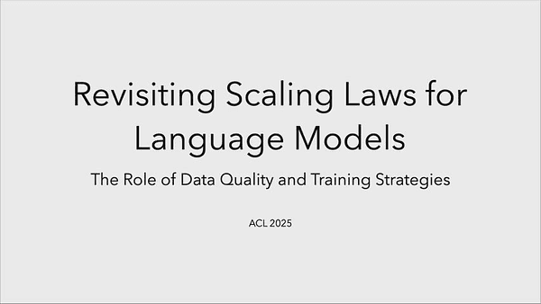 Revisiting Scaling Laws for Language Models: The Role of Data Quality and Training Strategies