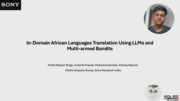 In-Domain African Languages Translation Using LLMs and Multi-armed Bandits
