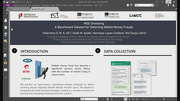 MOZ-Smishing: A Benchmark Dataset for Detecting Mobile Money Frauds