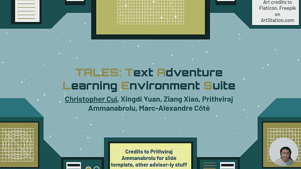 TALES- Text Adventure Learning Environment Suite