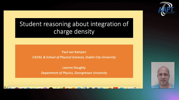 Student reasoning about integration of charge density
