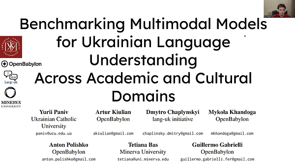 Benchmarking Multimodal Models for Ukrainian Language Understanding Across Academic and Cultural Domains