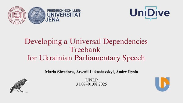 Developing a Universal Dependencies Treebank for Ukrainian Parliamentary Speech