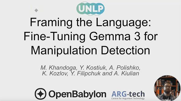 Framing the Language: Fine-Tuning Gemma 3 for Manipulation Detection