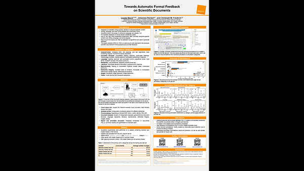 Towards Automatic Formal Feedback on Scientific Documents