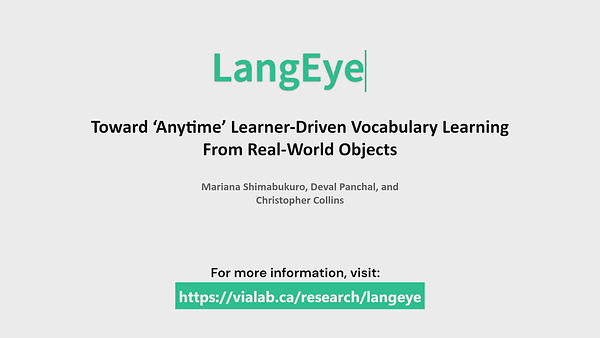 LangEye: Toward 'Anytime' Learner-Driven Vocabulary Learning From Real-World Objects