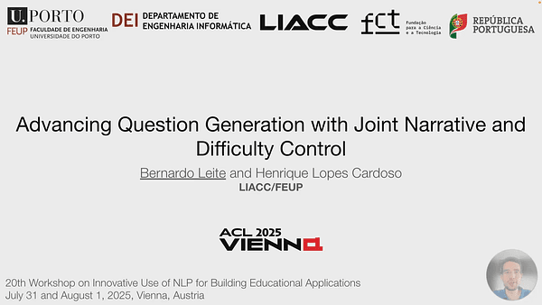 Advancing Question Generation with Joint Narrative and Difficulty Control