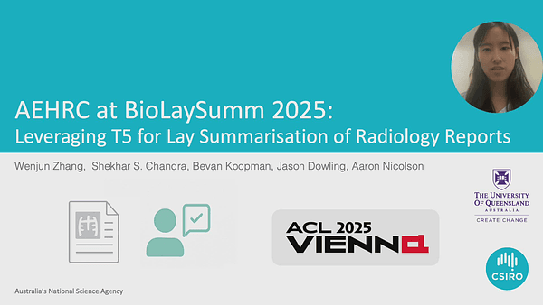 AEHRC at BioLaySumm 2025: Leveraging T5 for Lay Summarisation of Radiology Reports