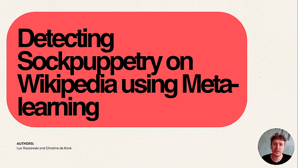 Detecting Sockpuppetry on Wikipedia Using Meta-Learning