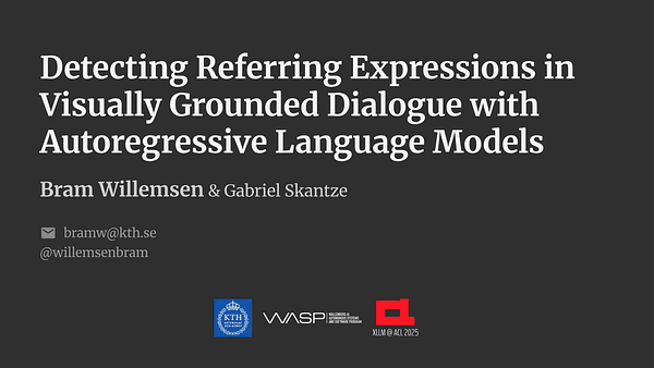 Detecting Referring Expressions in Visually Grounded Dialogue with Autoregressive Language Models