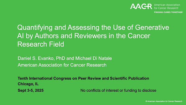 Quantifying and Assessing the Use of Generative AI by Authors and Reviewers in the Cancer Research Field