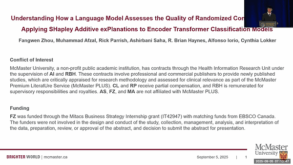 Understanding How a Language Model Assesses the Quality of Randomized Controlled Trials: Applying Shapley Additive Explanations to Encoder Transformer Classification Models