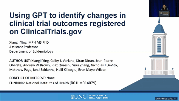 Using GPT to Identify Changes in Clinical Trial Outcomes Registered on ClinicalTrials.gov