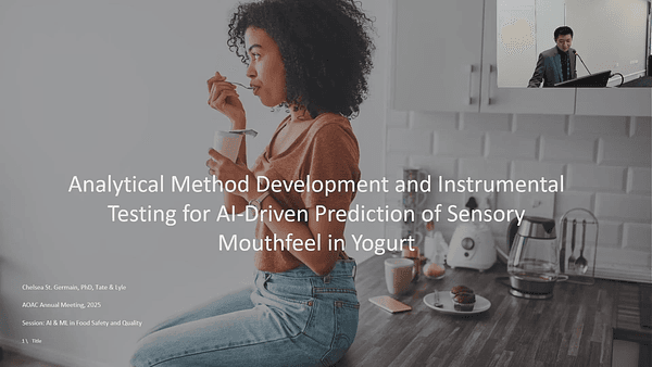 Analytical Method Development and Instrumental Testing for AI-Driven Prediction of Sensory Mouthfeel in Yogurt