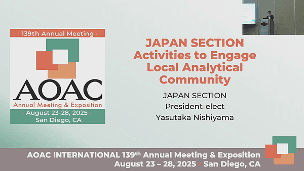 Activities of JAPAN SECTION to Engage Local Analytical Community