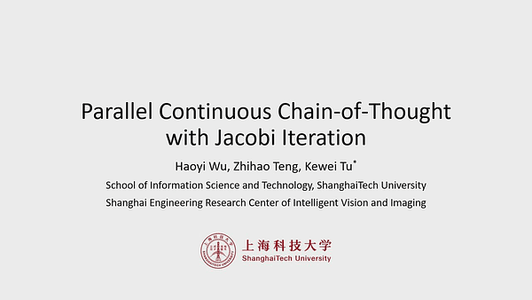 Parallel Continuous Chain-of-Thought with Jacobi Iteration