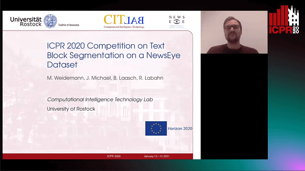 Introduction to the ICPR 2020 Competition on Text Block Segmentation on a NewsEye Dataset