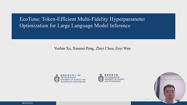 EcoTune: Token-Efficient Multi-Fidelity Hyperparameter Optimization for Large Language Model Inference