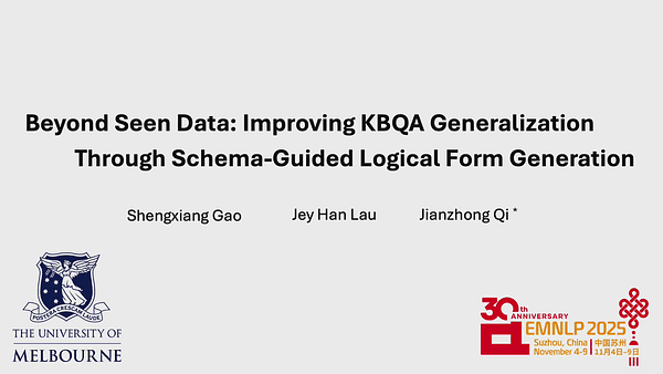 Beyond Seen Data: Improving KBQA Generalization Through Schema-Guided Logical Form Generation