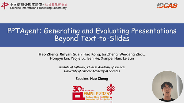 PPTAgent: Generating and Evaluating Presentations Beyond Text-to-Slides